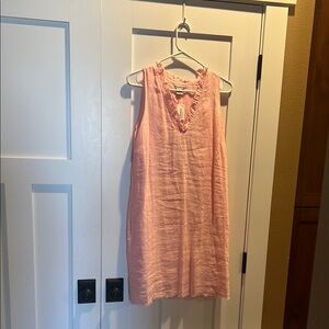 Tommy Bahama Pink Mini Sheath Dress with Cap Sleeves